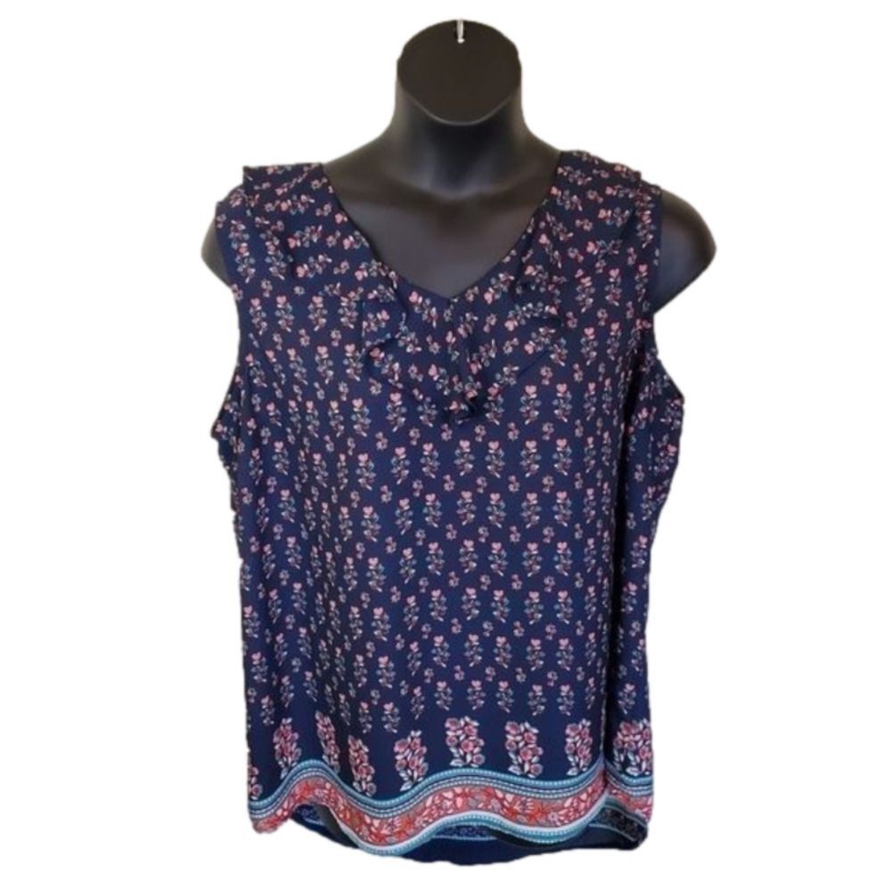 Sleeveless Floral Top